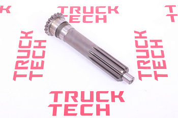 Вал первичный КПП D=50,8.L=323mm. FAW  для китайского грузовика SHACMAN, SITRAK, HOWO, FAW, FOTON, DONG FENG, JAC