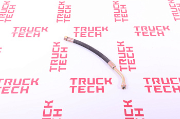 Шланг гидроцилиндра поворота 2-й оси SH X3000 с трубкой для китайского грузовика SHACMAN, SITRAK, HOWO, FAW, FOTON, DONG FENG, JAC