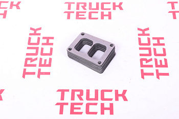 Прокладка турбины SH WP12 4отв.квадрат металл для китайского грузовика SHACMAN, SITRAK, HOWO, FAW, FOTON, DONG FENG, JAC