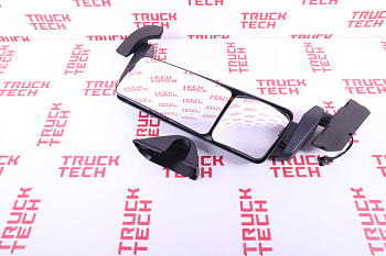 Зеркало задн.вида SH X3000 L электр.золотой для китайского грузовика SHACMAN, SITRAK, HOWO, FAW, FOTON, DONG FENG, JAC