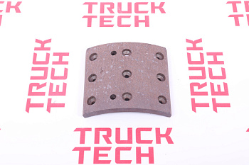 Накладка тормозная DF задняя 9 отв.180мм для китайского грузовика SHACMAN, SITRAK, HOWO, FAW, FOTON, DONG FENG, JAC