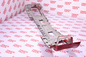 Бампер SH X3000 самосвал (малый спальник) красный цельнометал. для китайского грузовика SHACMAN, SITRAK, HOWO, FAW, FOTON, DONG FENG, JAC