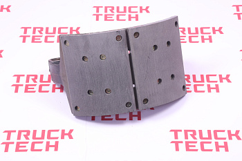 Колодка тормозная SH X3000 задняя для китайского грузовика SHACMAN, SITRAK, HOWO, FAW, FOTON, DONG FENG, JAC