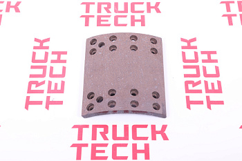 Накладка тормозная DF задняя 16 отверстий для китайского грузовика SHACMAN, SITRAK, HOWO, FAW, FOTON, DONG FENG, JAC