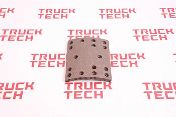 Накладка тормозная HOWO А7задняя 14отв 202*220*14,5 для китайского грузовика SHACMAN, SITRAK, HOWO, FAW, FOTON, DONG FENG, JAC