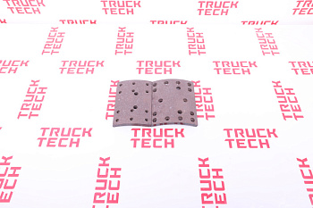 Накладка тормозная FAW J6 задняя 12отв+16отв. для китайского грузовика SHACMAN, SITRAK, HOWO, FAW, FOTON, DONG FENG, JAC