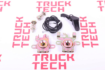 Замок капота SH X3000 в сборе с тросом для китайского грузовика SHACMAN, SITRAK, HOWO, FAW, FOTON, DONG FENG, JAC