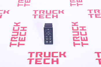 Блок (клавиша) SH X3000 L упр. стеклоподъемником с кнопками управления зеркалами и подогревом  для китайского грузовика SHACMAN, SITRAK, HOWO, FAW, FOTON, DONG FENG, JAC