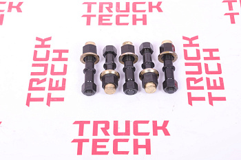 Болт/шпилька FAW J6 переднего колеса М20х1,5/М22х1,5/L129 для китайского грузовика SHACMAN, SITRAK, HOWO, FAW, FOTON, DONG FENG, JAC