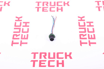 Разъем заднего фонаря SH X3000 прямой круглый 7 конт. для китайского грузовика SHACMAN, SITRAK, HOWO, FAW, FOTON, DONG FENG, JAC